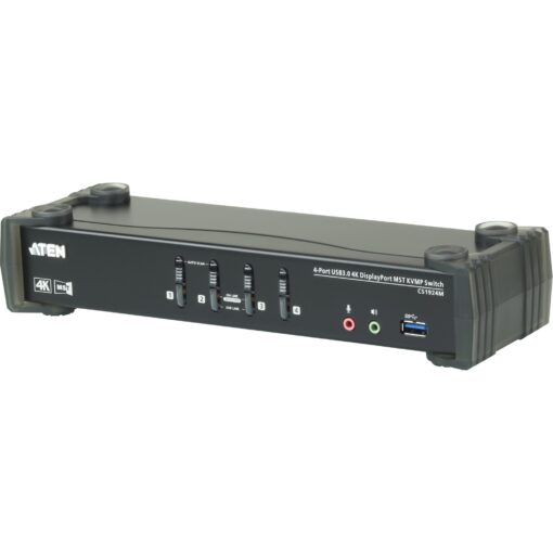 Aten CS1924M 4-Port USB 3.0 4K DisplayPort MST KVMP Switch