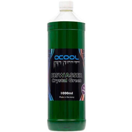 Alphacool Eiswasser Crystal Green UV-aktiv Fertiggemisch 1000ml