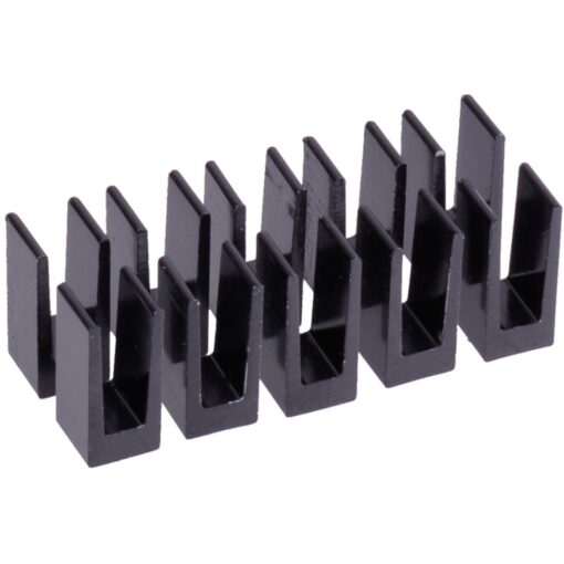 Alphacool GPU RAM Aluminium Heatsinks 7x7mm - black