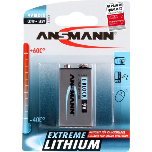 Ansmann Extreme Lithium 9V-Block