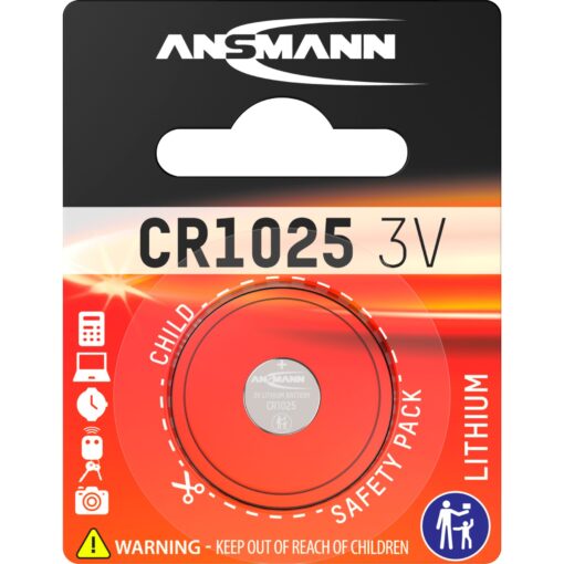 Ansmann Lithium Knopfzelle CR1025