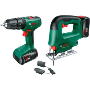 Bosch Akku-Schlagbohrschrauber EasyImpact 18V-40 & Akku-Stichsäge EasySaw 18V-70