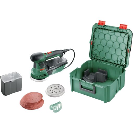 Bosch Exzenterschleifer PEX 300 AE + 30-teiliges Zubehör-Set