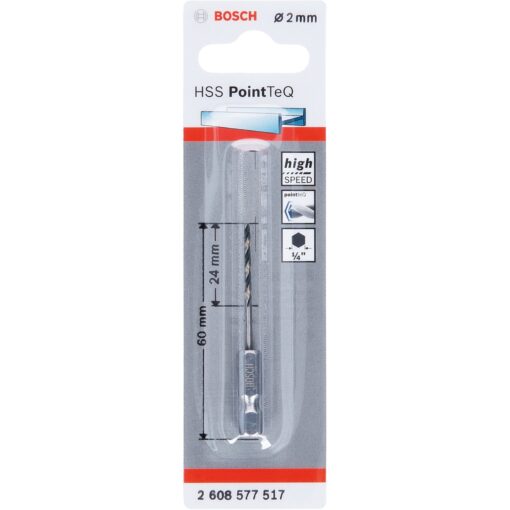 Bosch HSS-Spiralbohrer PointTeQ Hex