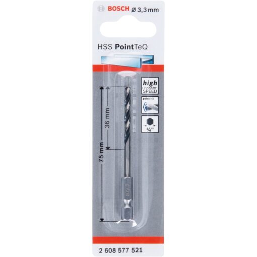 Bosch HSS-Spiralbohrer PointTeQ Hex