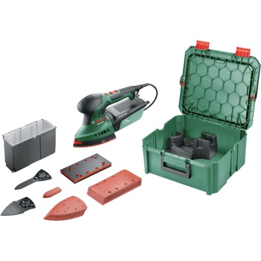 Bosch Multischleifer PSM 200 AES + 29-teiliges Zubehör-Set