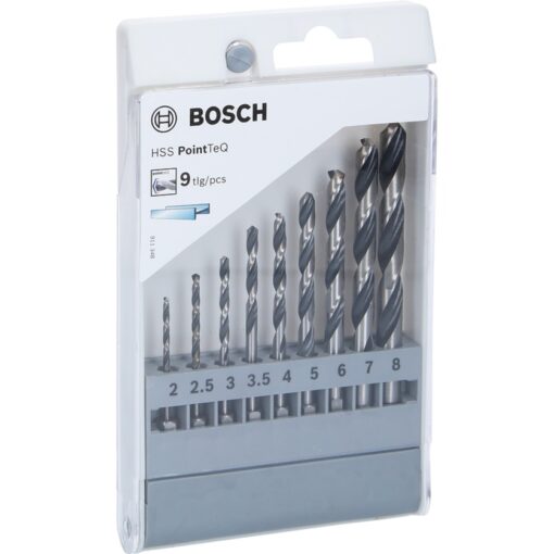 Bosch Spiralbohrer-Satz HSS PointTeQ Hex