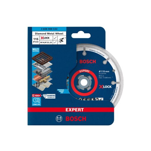 Bosch X-LOCK Diamanttrennscheibe EXPERT Diamond Metal Wheel