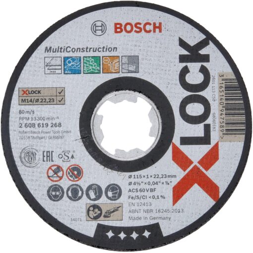 Bosch X-LOCK Trennscheibe MultiConstruction - Rapido