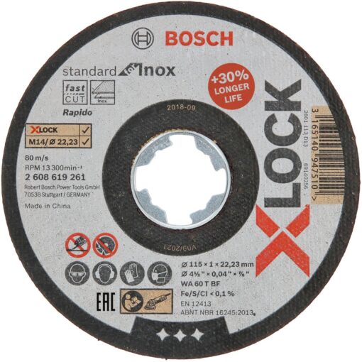 Bosch X-LOCK Trennscheibe Standard for Inox - Rapido