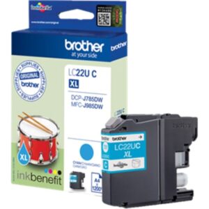 Brother Tinte cyan LC-22UC