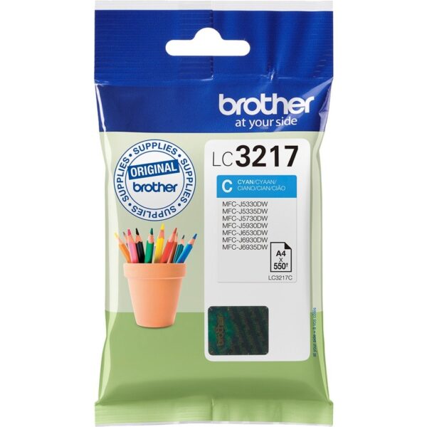 Brother Tinte cyan LC-3217C