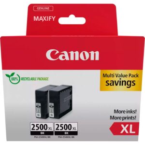 Canon Tinte Doppelpack schwarz PGI-2500XL