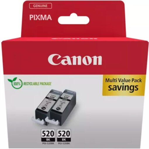 Canon Tinte Doppelpack schwarz PGI-520BK