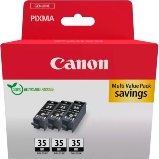 Canon Tinte Dreierpack schwarz PGI-35BK