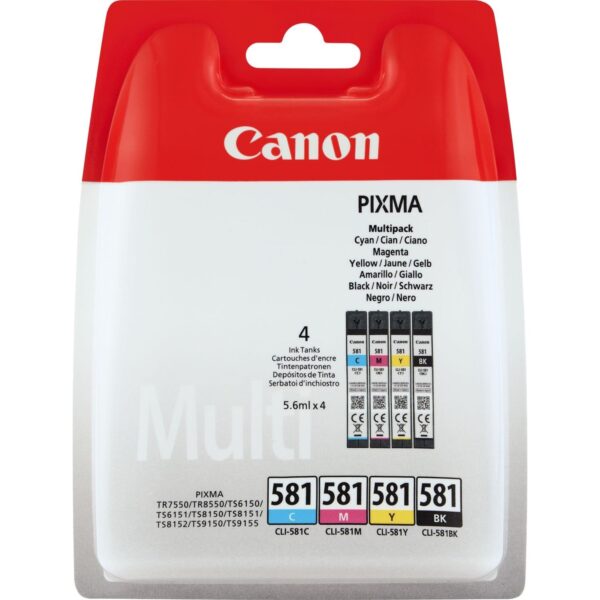 Canon Tinte Multipack CLI-581 BK/C/M/Y