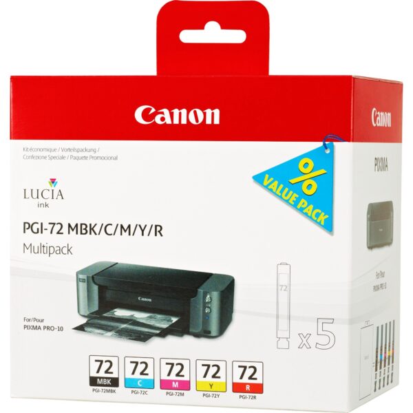 Canon Tinte Multipack PGI-72 MBK/M/C/Y/R