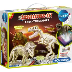 Clementoni Ausgrabungs-Set T-Rex & Triceratops