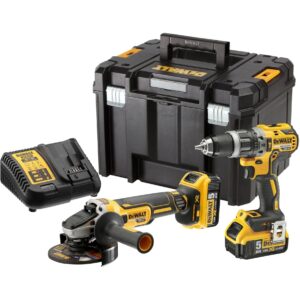 Dewalt Akku-Schlagbohrschrauber + Winkelschleifer Set DCK2080P2T