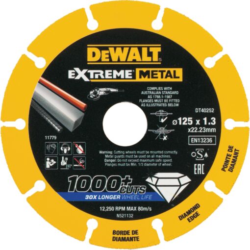 Dewalt Diamanttrennscheibe Extreme Metal DT40252