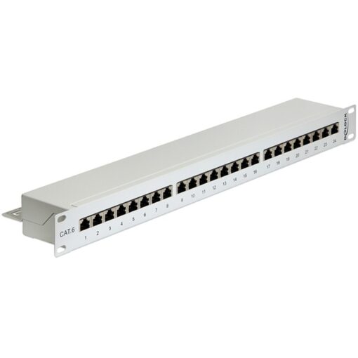 Delock 19" Patchpanel 24 Port Cat.6