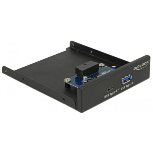 Delock 3.5" USB 3.1 Gen 1 Front Panel 1x USB Type-C + 1x USB Typ-A