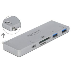 Delock 3 Port Hub und 2 Slot Card Reader