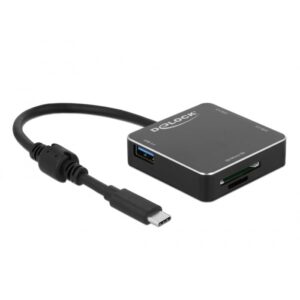 Delock 3 Port USB 3.1 Gen 1 Hub mit USB Type-C und SD + MicroSD Slot