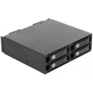 Delock 5.25″ Wechselrahmen für 4 x 2.5″ U.2 NVMe SSD