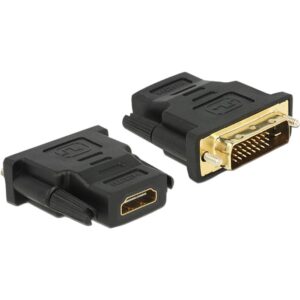 Delock Adapter DVI 24+1 Stecker > HDMI Buchse