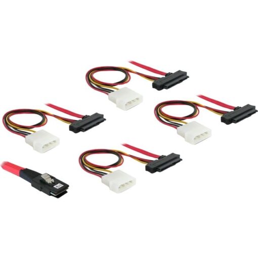 Delock Adapterkabel miniSAS-36pin > 4x SAS-29pin