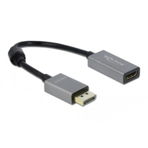 Delock Aktiver Adapter Displayport 1.4 > HDMI Buchse 4K 60Hz