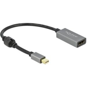 Delock Aktiver Adapter mini DisplayPort 1.4 > HDMI 4K 60 Hz (HDR)