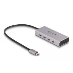 Delock DeLock USB 10 Gbps USB Type-C Hub mit 4 x USB Type-C + 1 x USB Type-C PD 85 Watt