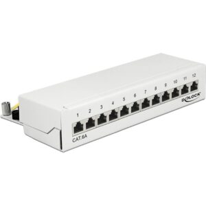 Delock Desktop Patchpanel 12 Port Cat.6a