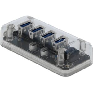 Delock Externer USB 3.0 Hub mit 4 Ports