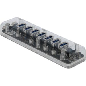 Delock Externer USB 3.0 Hub mit 7 Ports