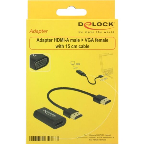 Delock HDMI-A Buchse > VGA Buchse