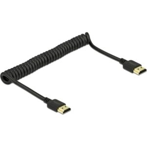 Delock HDMI Spiralkabel 4K 60Hz