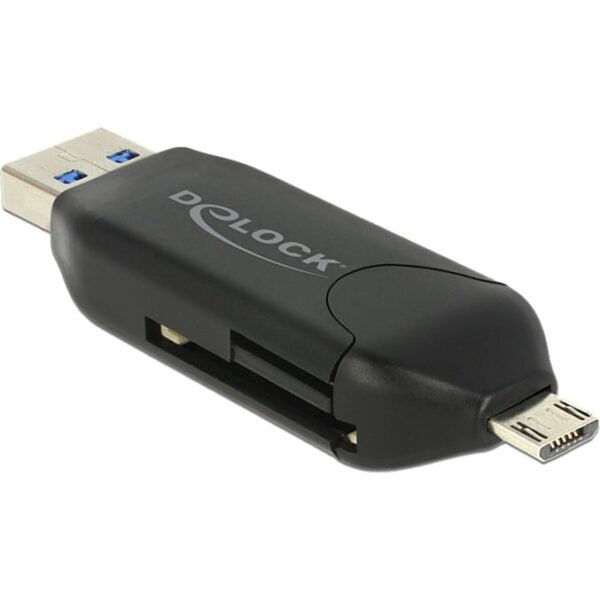 Delock Micro USB OTG Kartenleser + USB 3.0 A Stecker