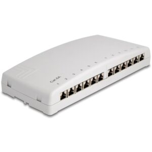 Delock Mini Desktop Patchpanel 12 Port Cat.6a