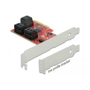 Delock PCIe 6P SATA PCIe x4Karte - LP