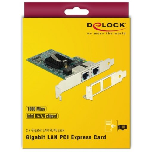 Delock PCIe > 2 x Gigabit LAN