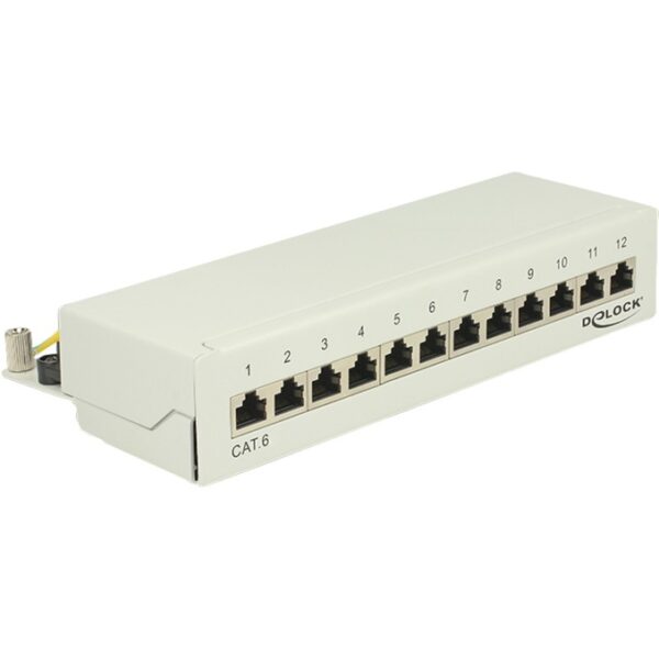 Delock Patchpanel 12P Port Cat.6