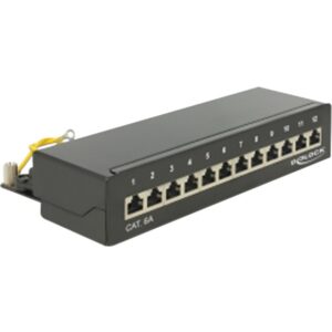 Delock Patchpanel Desktop 12 P Cat.6A