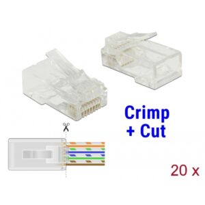 Delock RJ-45 Crimp+Cut Stecker Cat.5e UTP