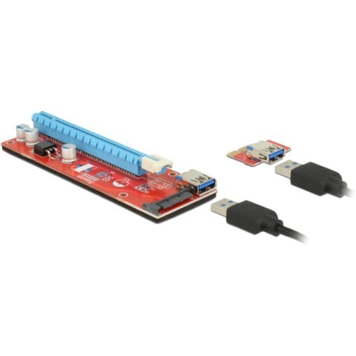 Delock Riser Card PCI x1 > x16 USB Kabel