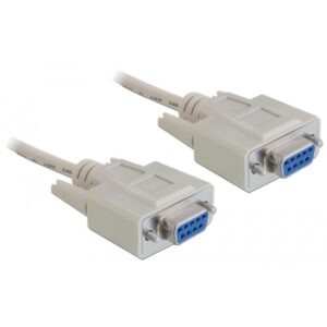 Delock Seriell Nullmodem 9 pin female auf 9 pin female 1.8 m