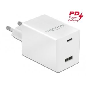 Delock USB Ladegerät USB-C PD 3.0 + USB-A