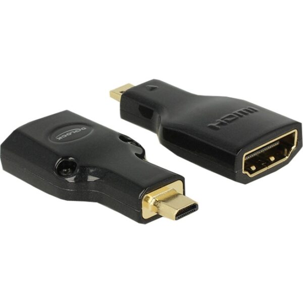 Delock micro HDMI-D Stecker > HDMI-A Buchse 4K